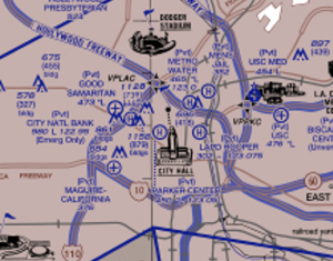 LA Helicopter Chart and Routes
