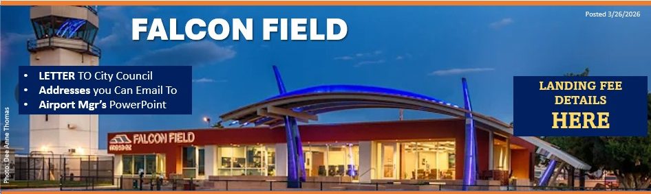 SLIDE FALCON FIELD LANDING FEES