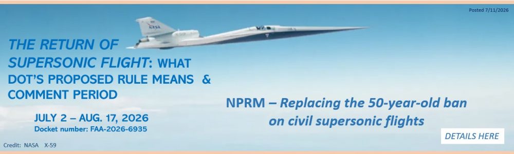 SLIDE SUPERSONIC FLIGHT NPRM